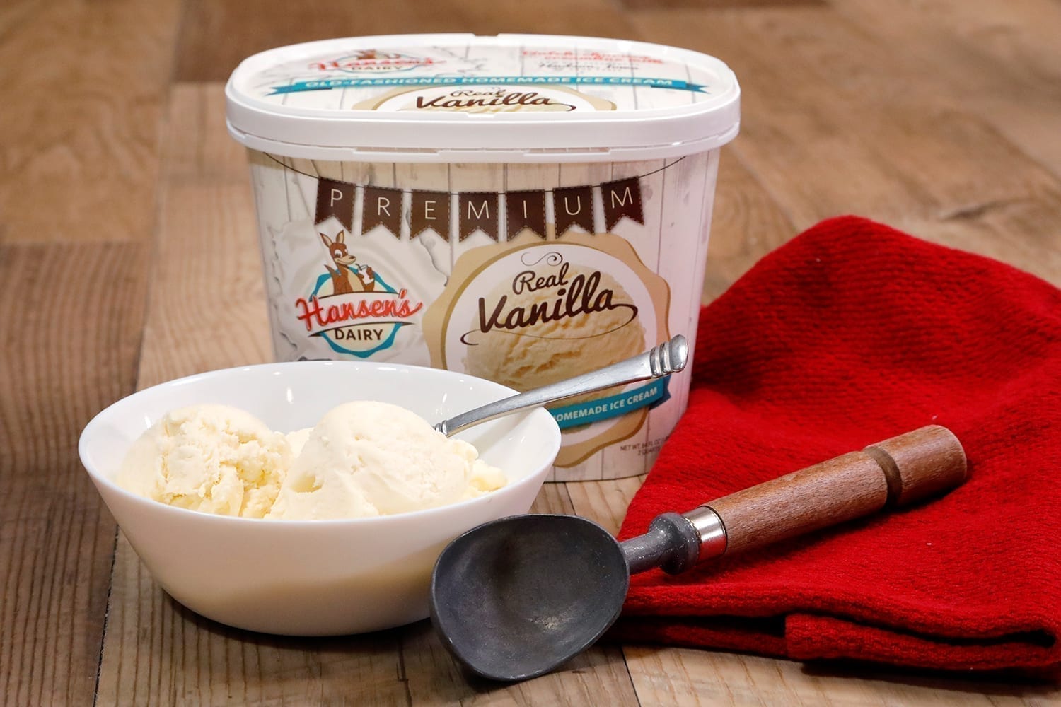 Hansen's Dairy vanilla ice cream