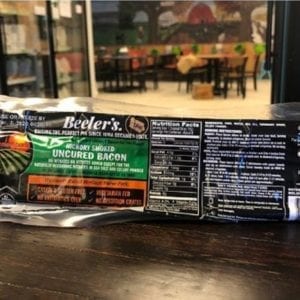 Beeler’s Hickory Smoked Uncured Pork Bacon – 12 Ounces