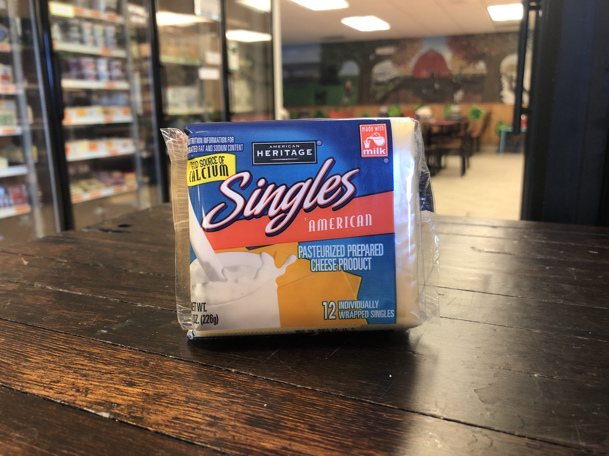 American Heritage American cheese singles Hansen Dairy