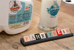 Hansen's Dairy farm fresh milk