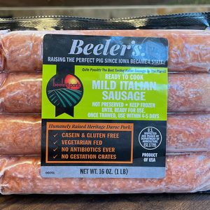 Beelers Bratwurst Mid Italian Sausage