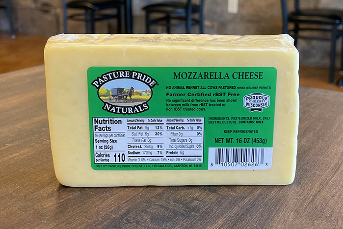 Pasture Pride Mozzarella Cheese - Hansen Dairy