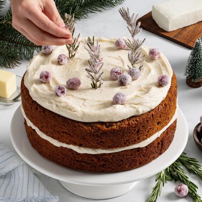 Gingerbread Cake with Brown Butter Cream Cheese Frosting