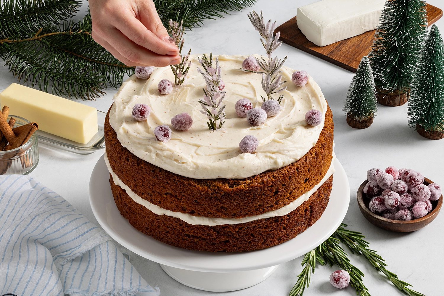 Gingerbread Cake with Buttercream frosting